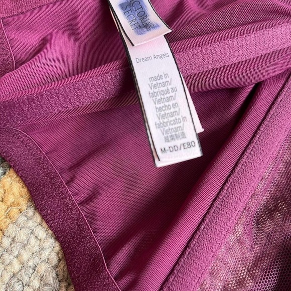 Victoria’s Secret burgundy floral embroidered unlined corset top - Picture 6 of 7